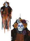 Figurine suspendue Catrina avec son et lumière