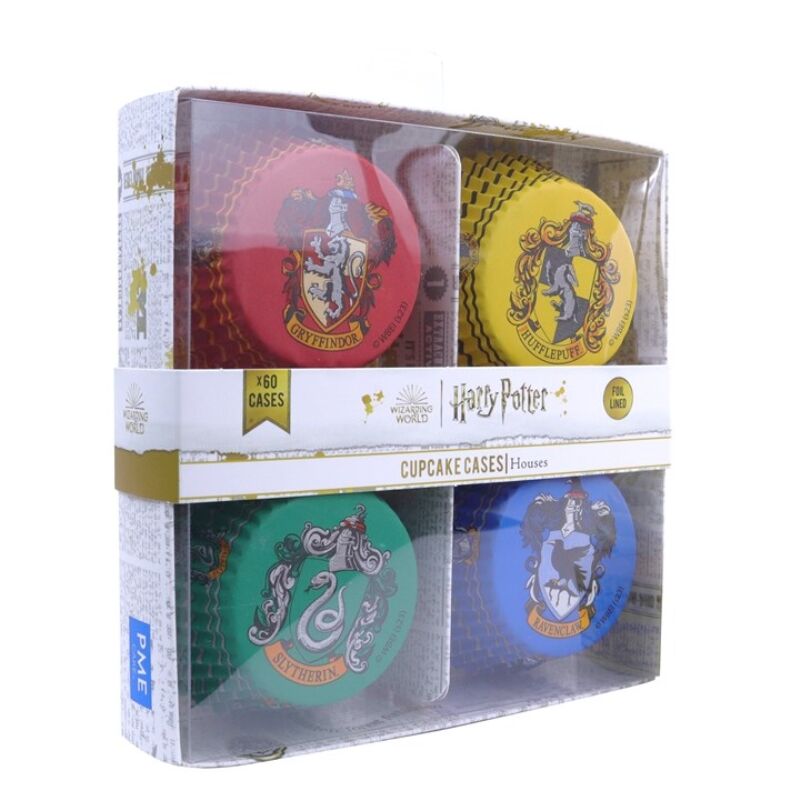 60 capsules de cupcakes des quatre maisons de Harry Potter