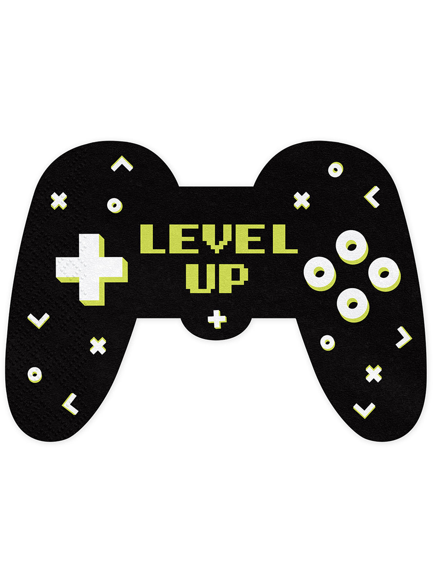 12 serviettes jeux vidéos (11,5x16cm) - Videogame party