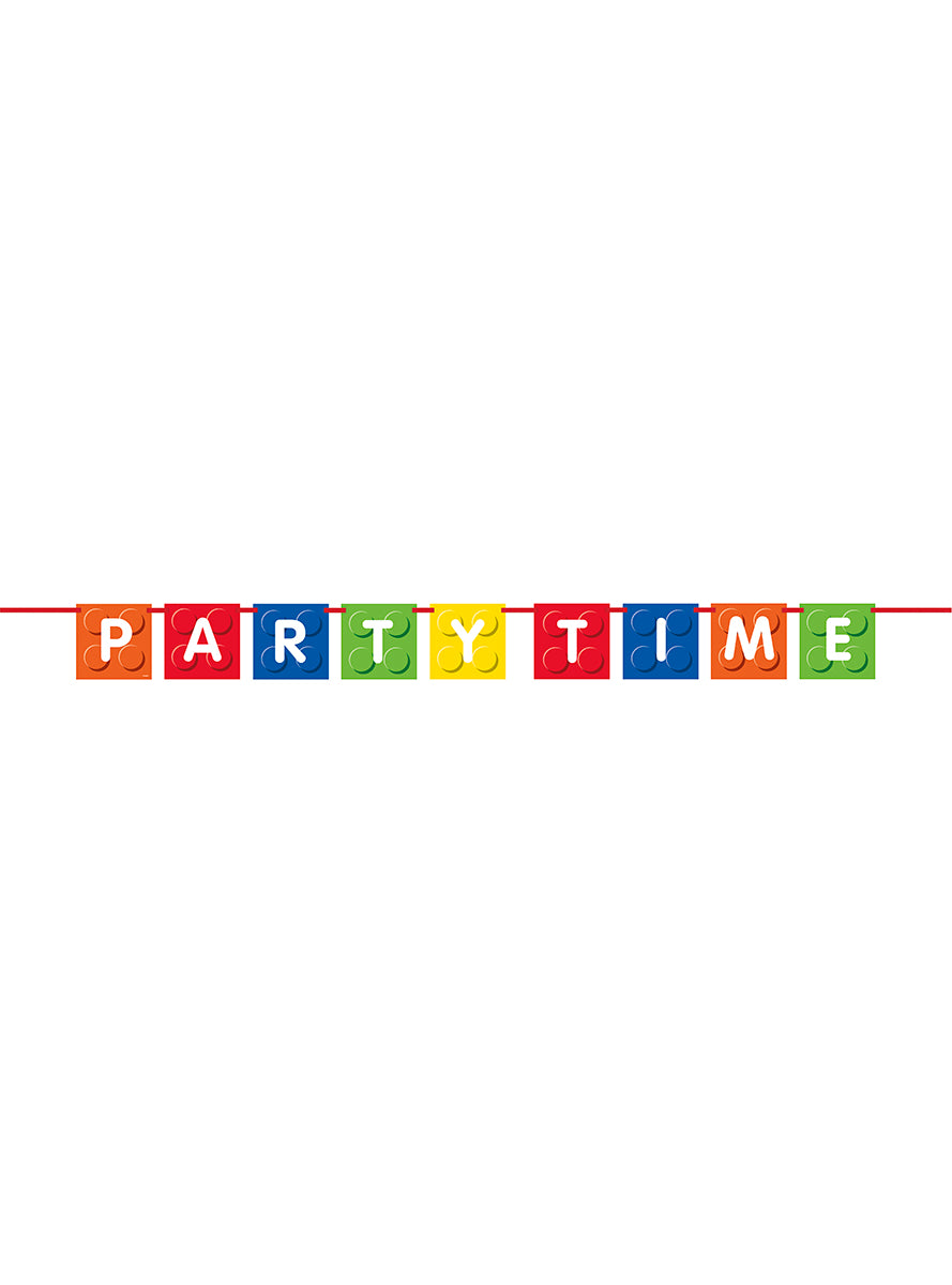 Guirlande blocs construction -Building Blocks party