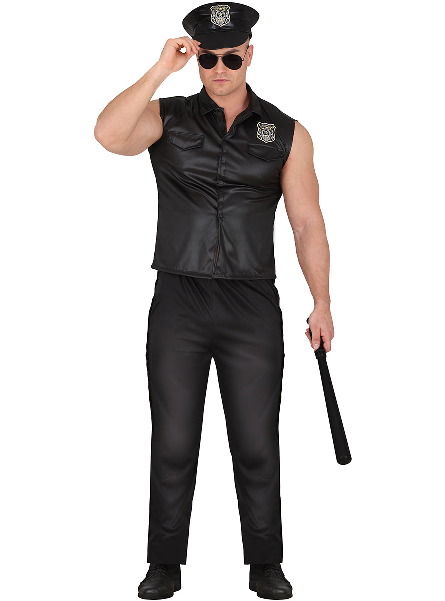 Déguisement de policier strip-teaseur sexy pour homme