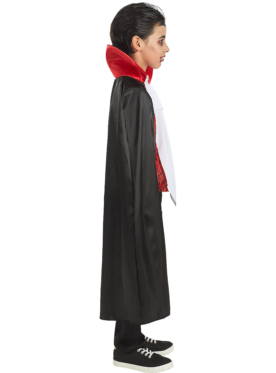 Déguisement Comte Dracula pour enfant avec maquillage