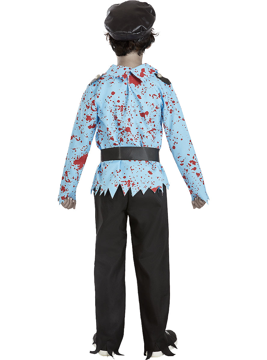 Déguisement de policier zombie avec accessoires