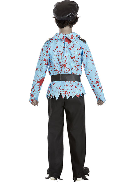 Déguisement de policier zombie avec accessoires