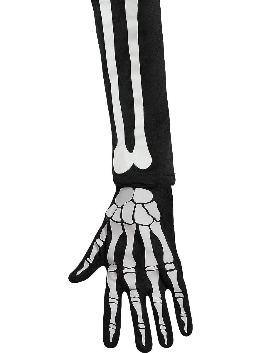 Déguisement de squelette avec gants pour enfants