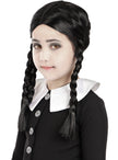 Déguisement Wednesday Addams avec perruque fille - La Famille Addams