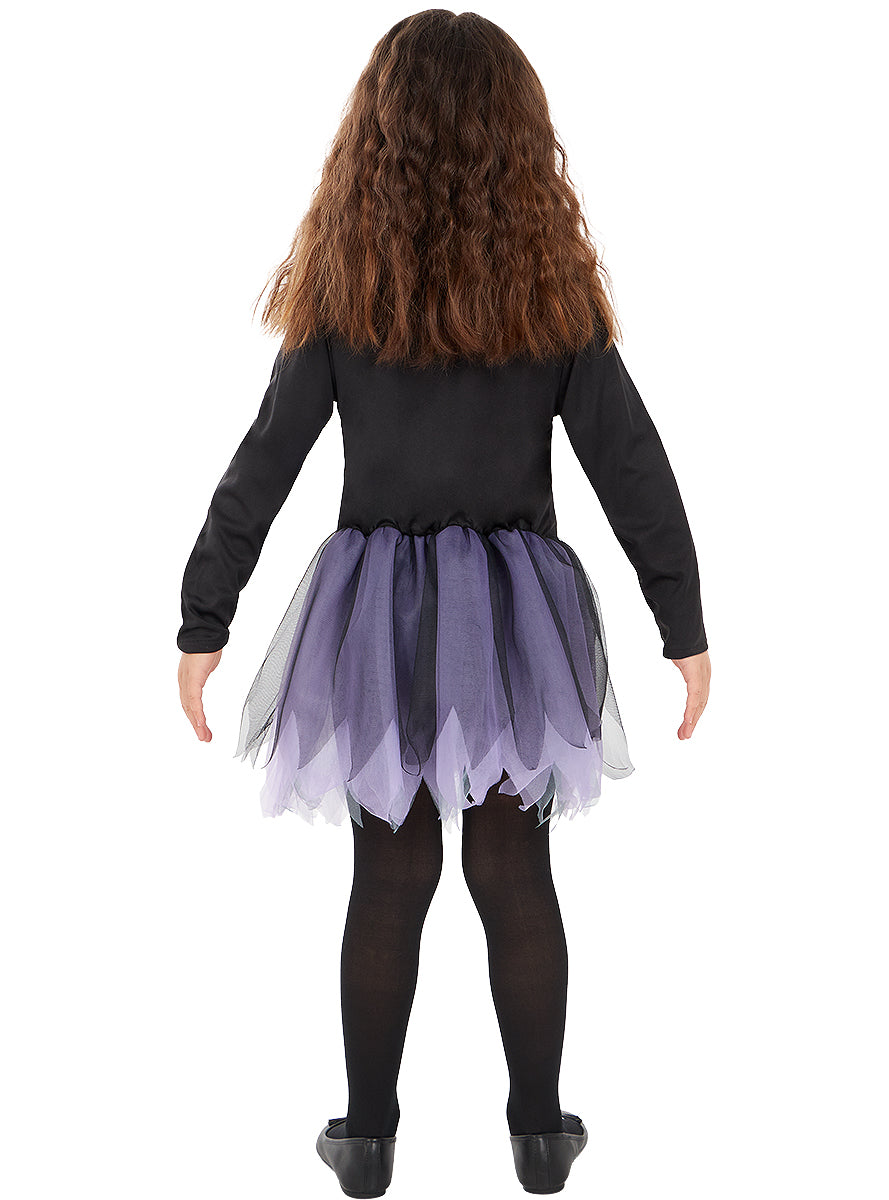 Déguisement de squelette avec collants pour fille