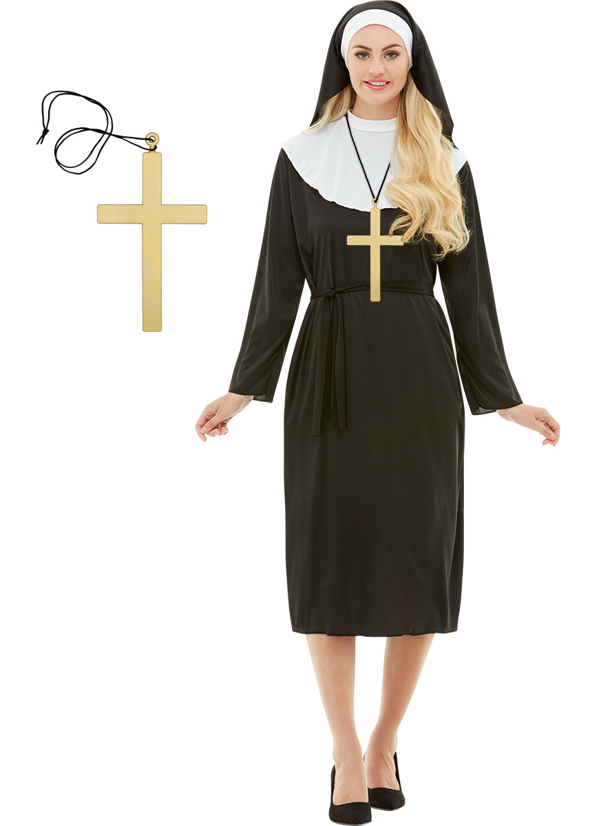 Déguisement de nonne avec croix