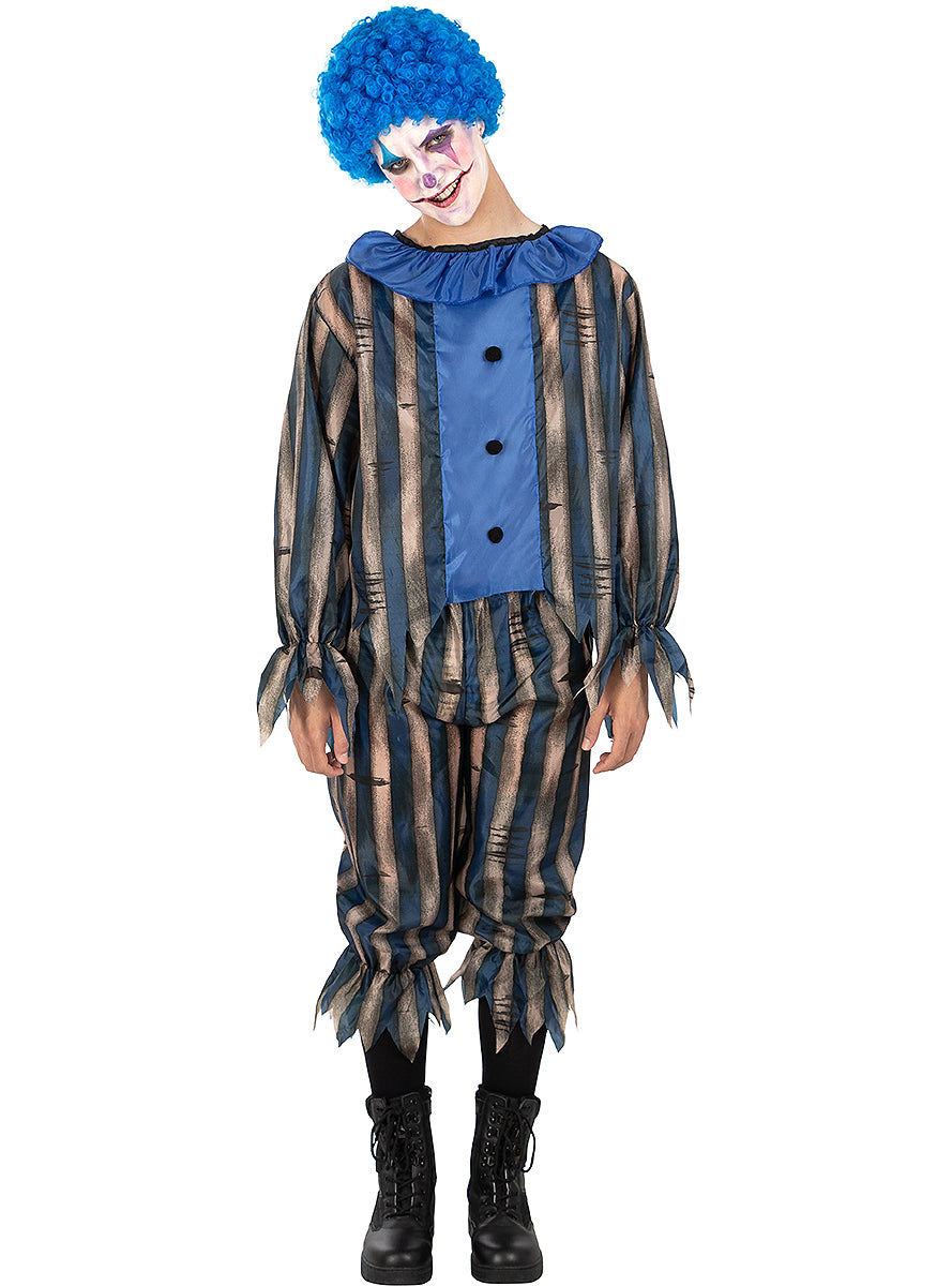 Déguisement de clown terrifiant avec perruque pour homme grande taille