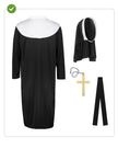 Déguisement de nonne avec croix taille grande
