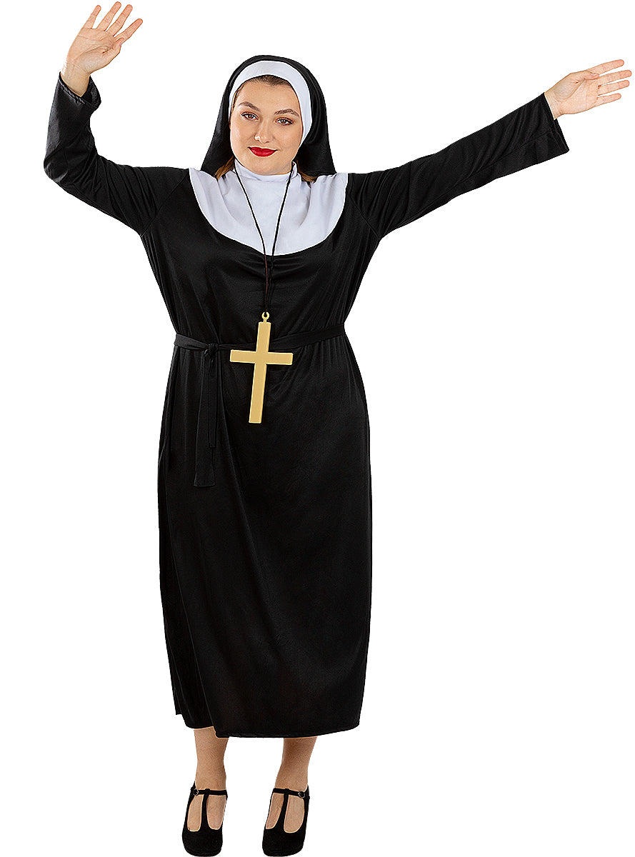 Déguisement de nonne avec croix taille grande