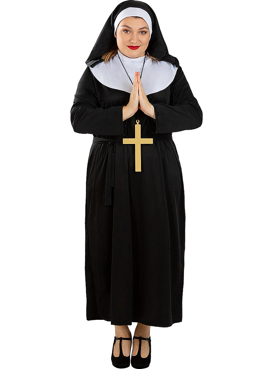 Déguisement de nonne avec croix taille grande