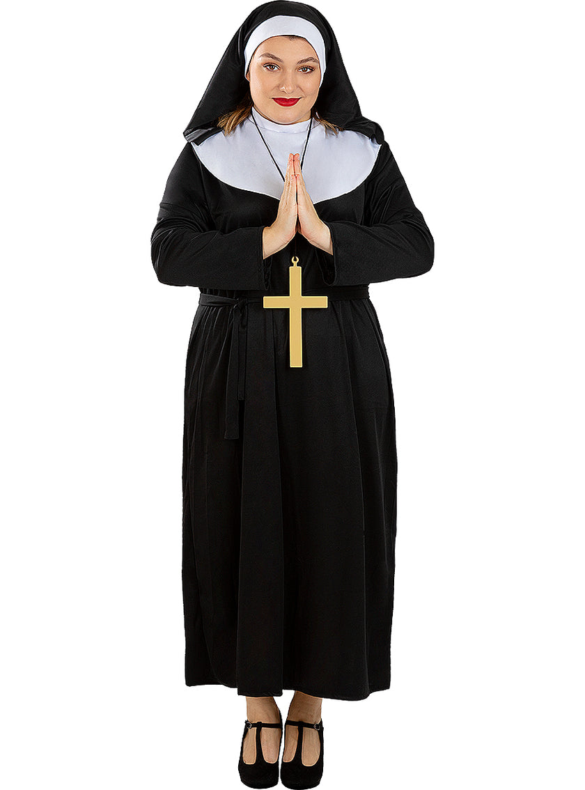 Déguisement de nonne avec croix taille grande