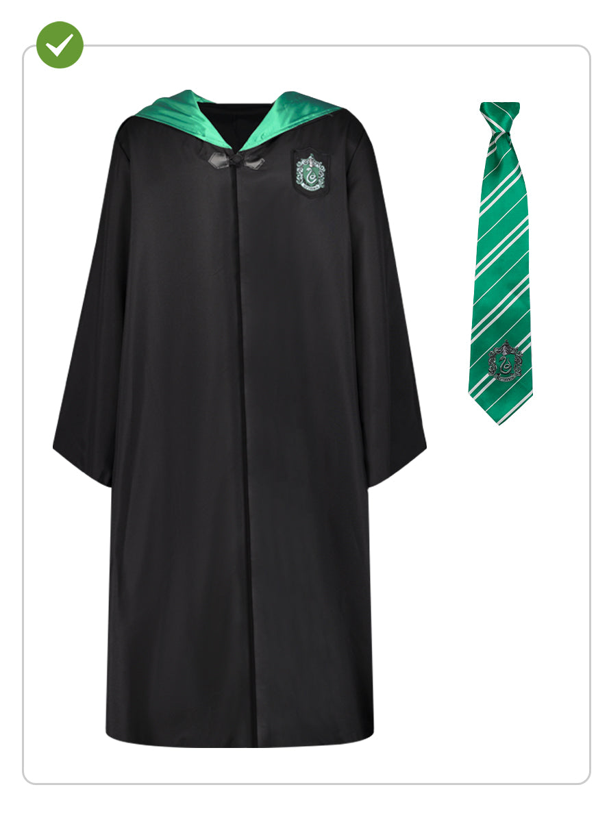Déguisement Slytherin avec cravate pour adulte - Harry Potter