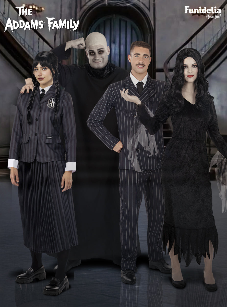 Déguisement uniforme Mercredi Addams avec perruque pour fille - Officiel Netflix