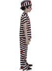 Déguisement de prisonnier zombie avec boule pour garçon