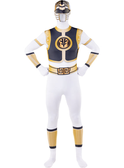 Déguisement Power Ranger Blanc en seconde peau