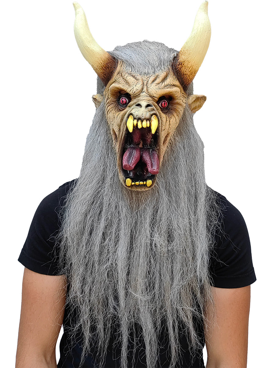 Masque Krampus blanc