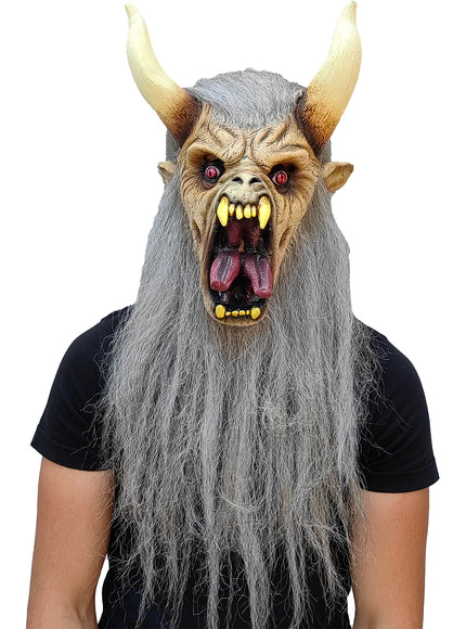 Masque Krampus blanc