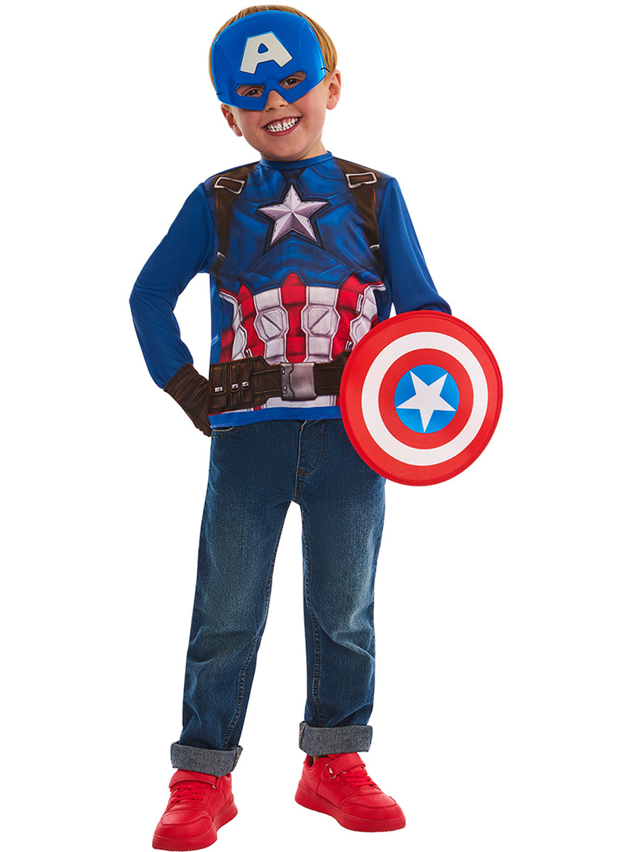 Kit déguisement de Captain America pour enfant