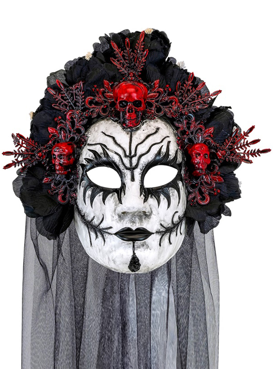 Masque de reine de la mort avec voile