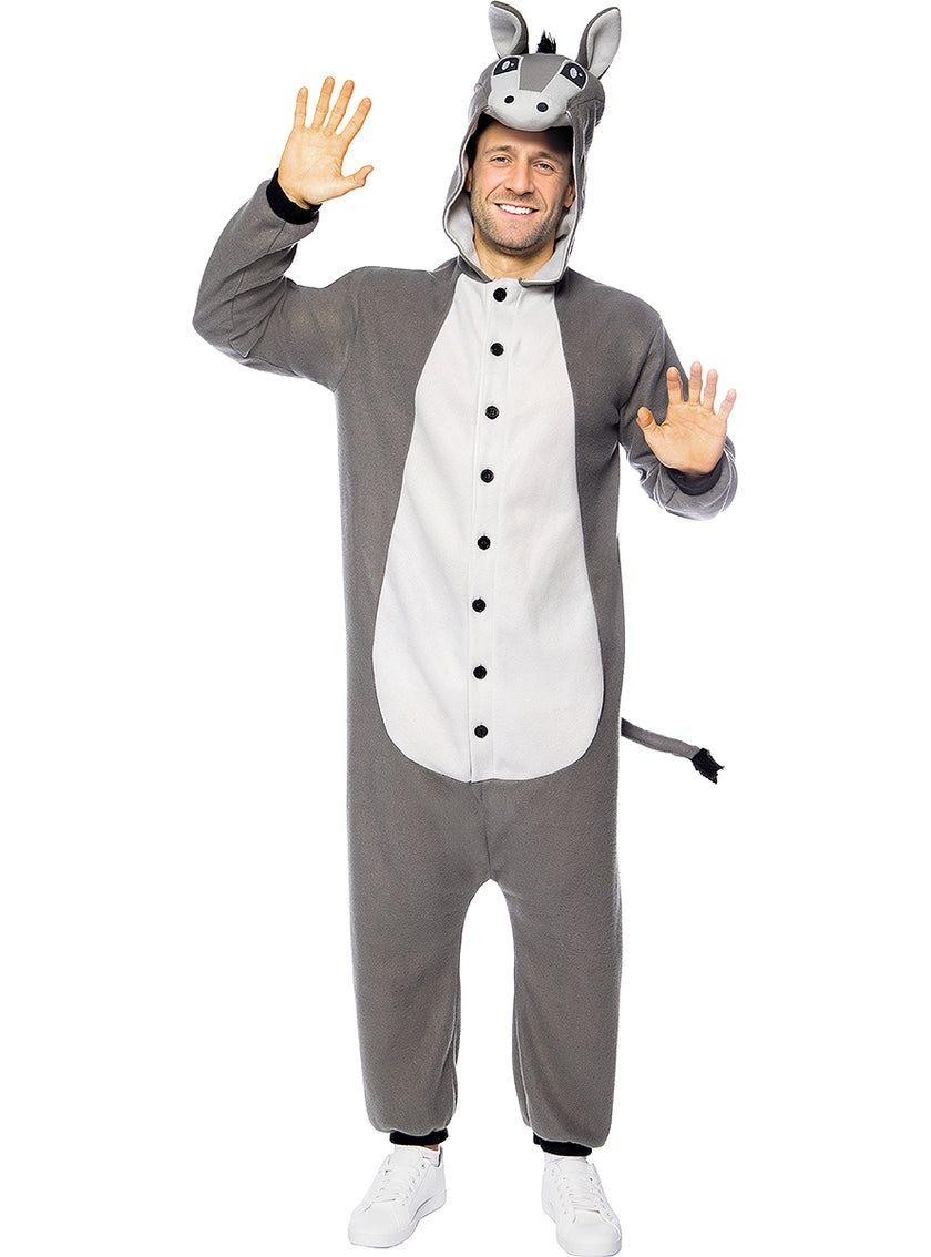 Déguisement âne onesie pour adulte taille grande