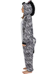 Déguisement onesie zèbre pour adulte taille grande