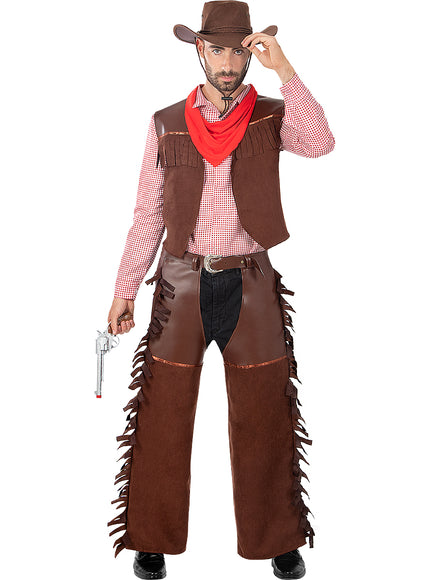 Déguisement de cow-boy pistolero pour homme taille grande