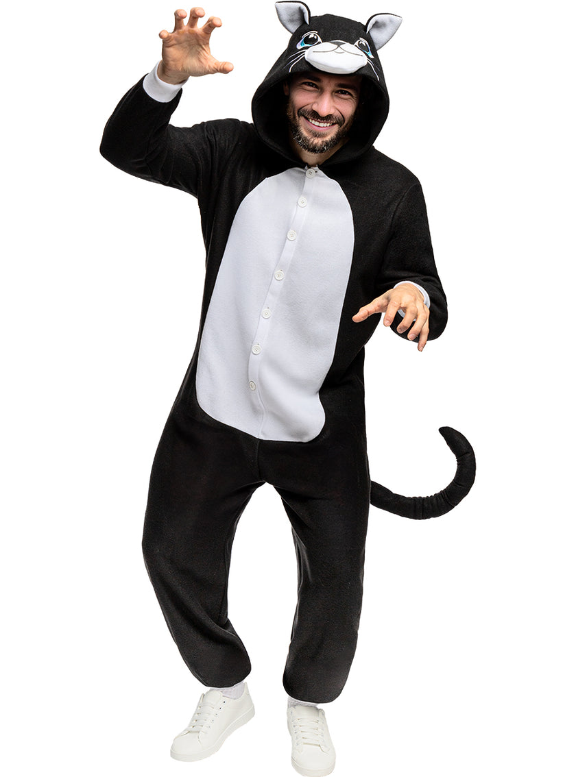 Déguisement onesie chat pour adulte taille grande
