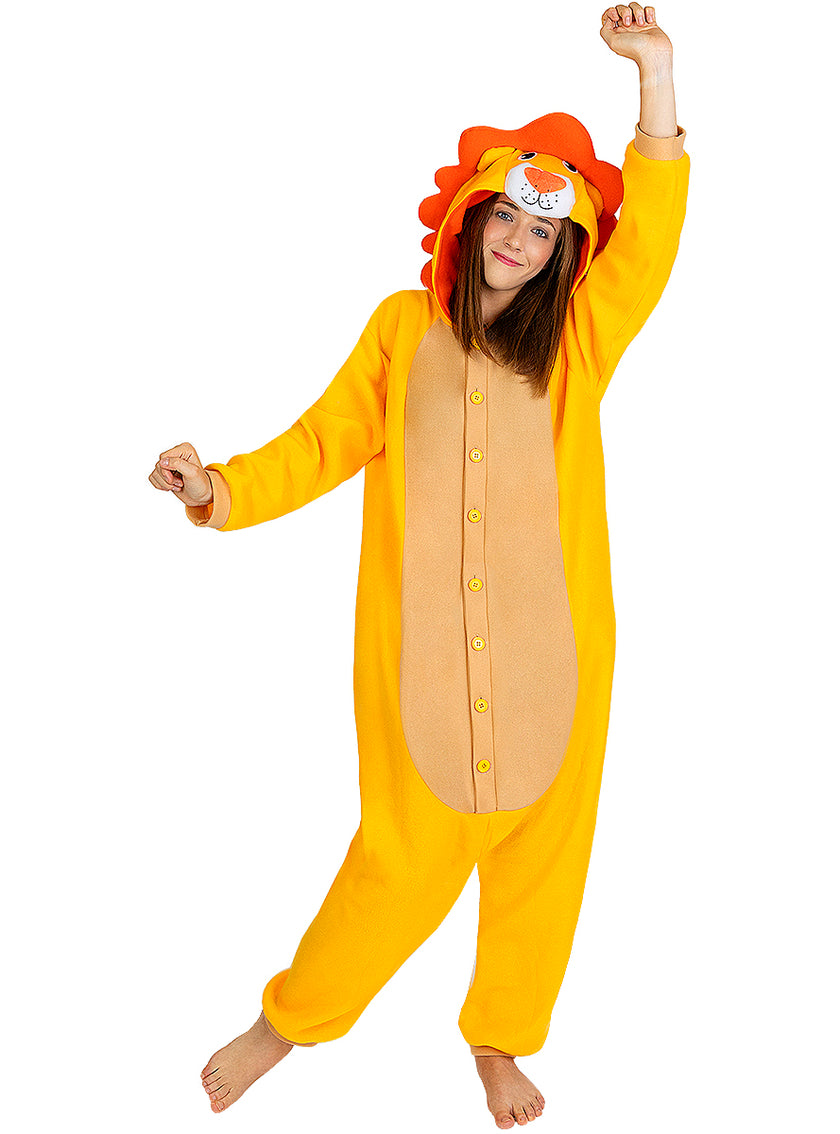 Déguisement lion onesie pour adulte taille grande