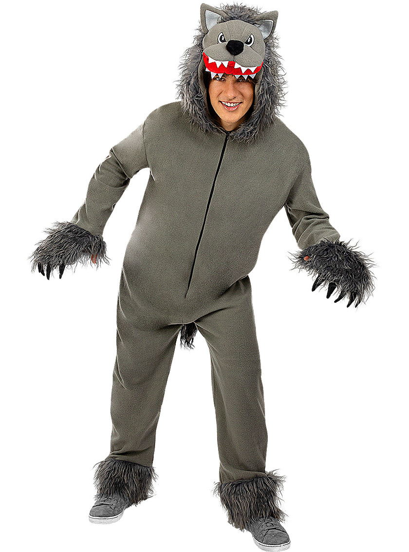 Déguisement de loup gris taille grande