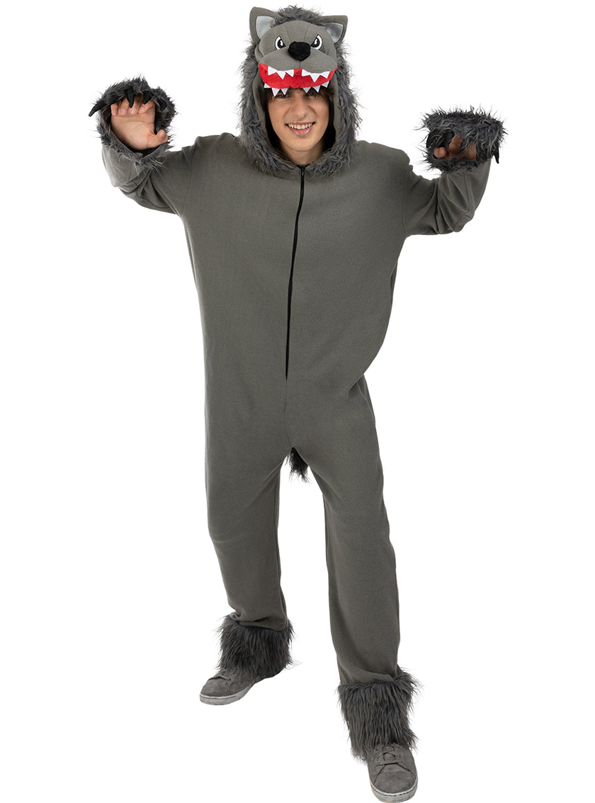 Déguisement de loup gris taille grande