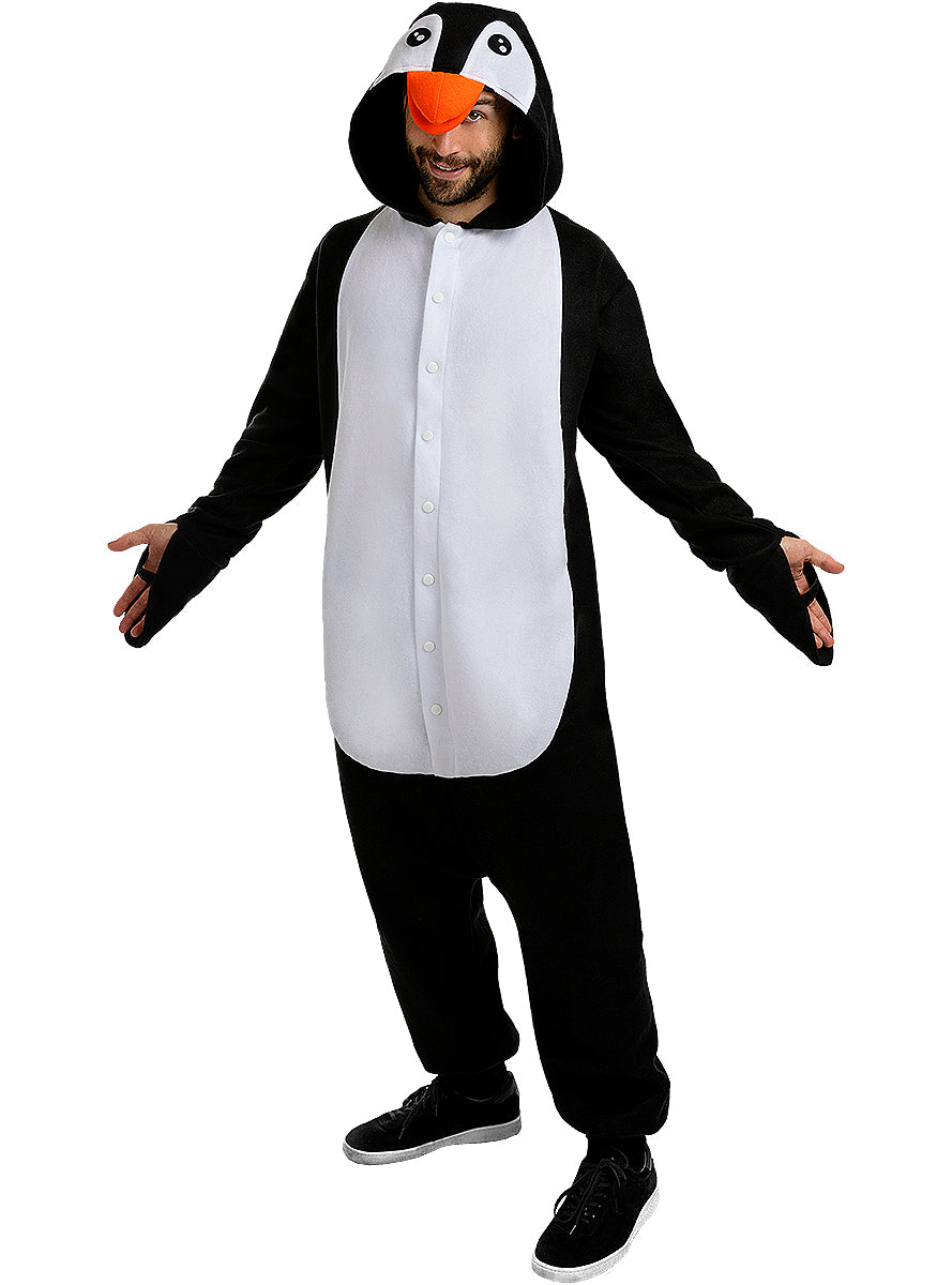 Déguisement onesie pingouin pour adulte taille grande