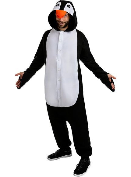 Déguisement onesie pingouin pour adulte taille grande