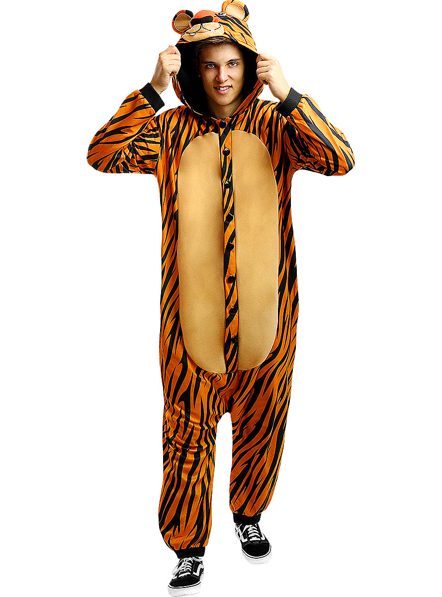 Déguisement combinaison tigre pour adulte taille grande