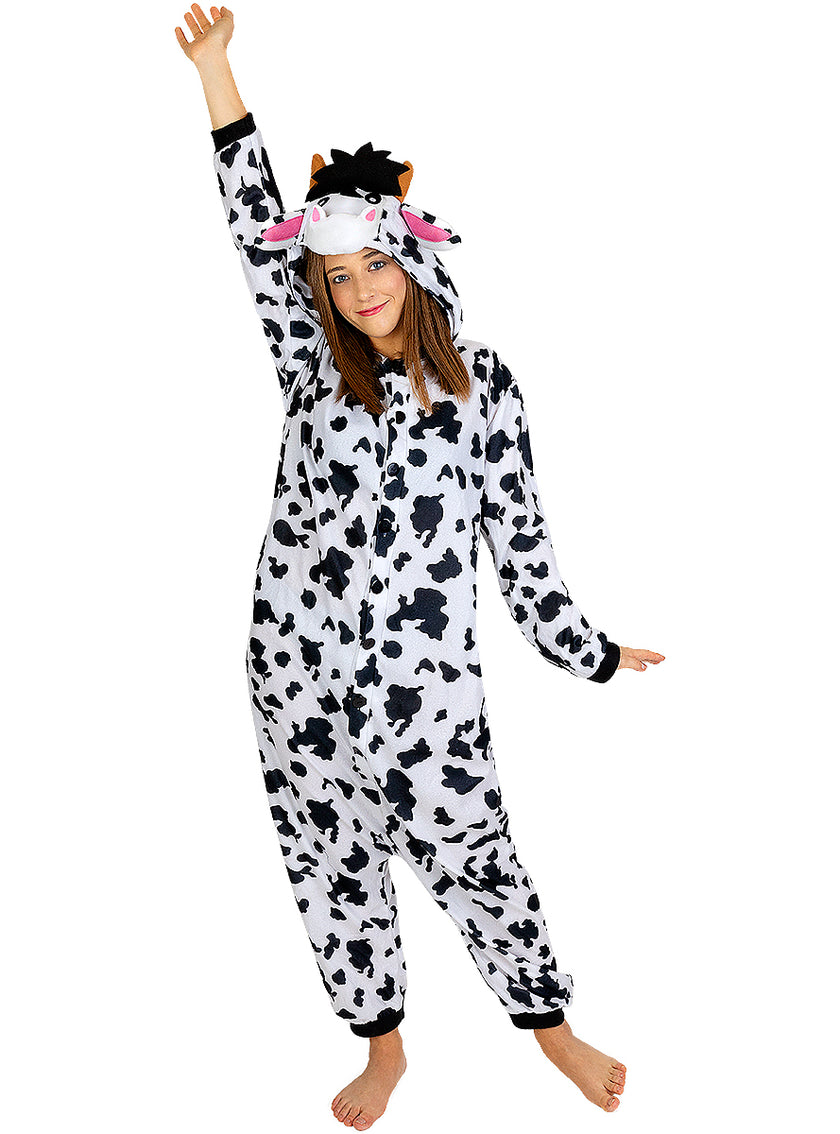 Déguisement combinaison vache pour adulte taille grande