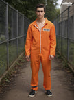 Déguisement de prisonnier orange taille grande