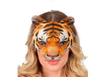 demi masque en mousse motif tigre luxe