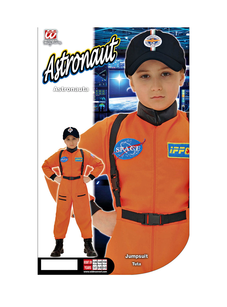 Déguisement astronaute orange enfant