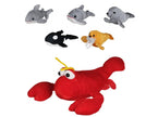 peluche animal de la mer mix 24cm