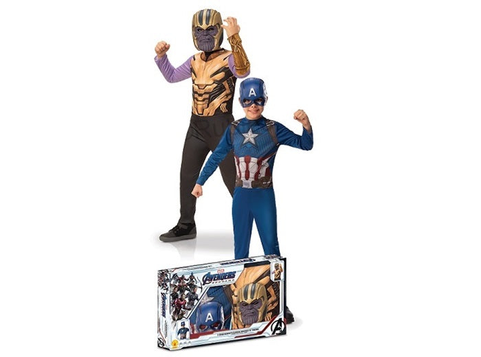 pack déguisements thanos™+ captain america™ luxe enfant