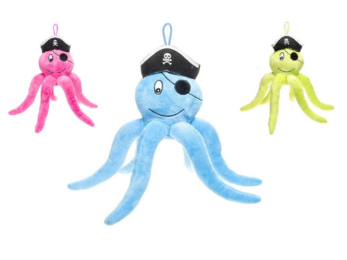 peluche pieuvre pirate mix 28cm