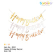 1 Bannière Happy Birthday Rose Doré - Borosino