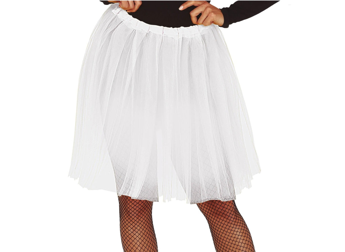 jupe en tulle tutu blanc adulte 60cm