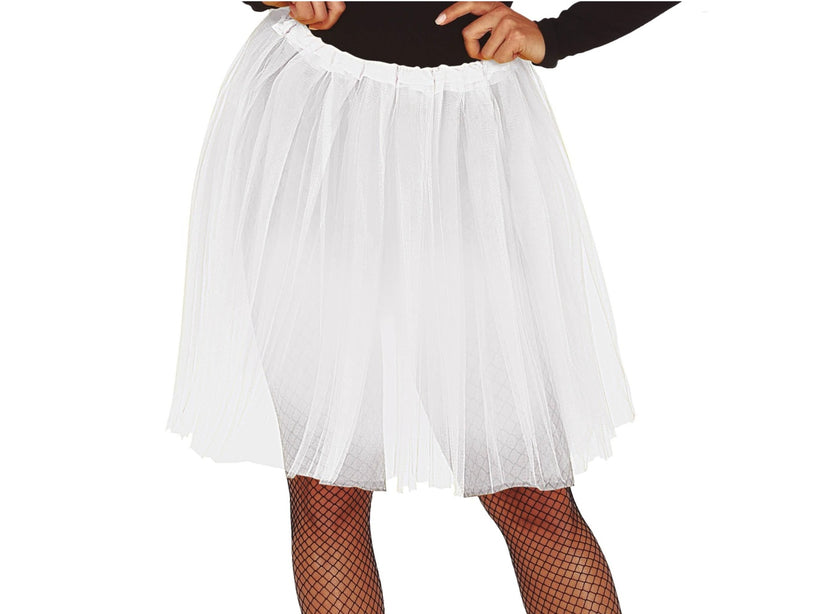 jupe en tulle tutu blanc adulte 60cm