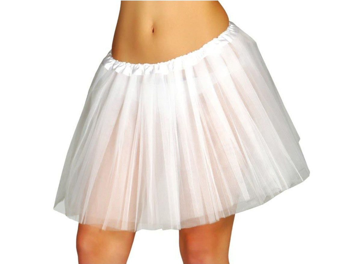 jupe en tulle tutu blanc adulte 40cm