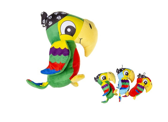 peluche perroquet pirate mix 28cm