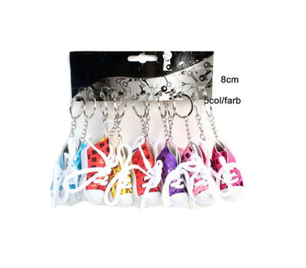 porte-clés chaussure de basket à sequins mix 8cm