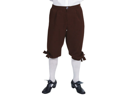 pantalon court culotte marquis marron homme