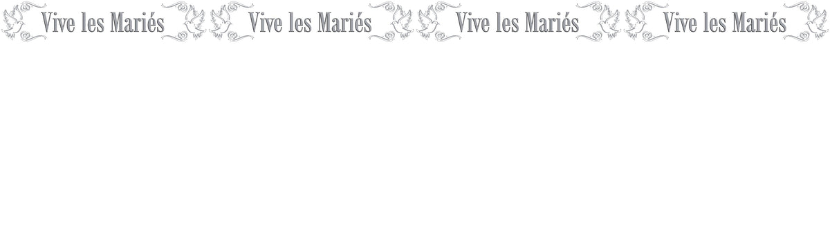 cordon de sécurité 'vive les mariés' 15m